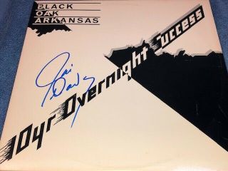 Jim Dandy Mangrum Signed Autographed Black Oak Arkansas Record Album Lp