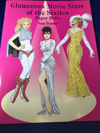 Tom Tierney Paper Doll Book Glamorous Movie Stars Of The 1960 