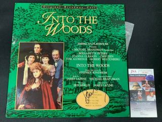 Bernadette Peters Hand Signed Autographed Into The Woods Laserdisc Jsa/coa