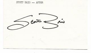 Scott Baio Signed Index Card Happy Days Joanie Loves Chachi