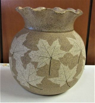 Lovely Vintage " Wizard Of Clay " Bristoleaf Bowl / Vase,  Fr.  Ny Finger Lakes Area