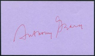 Anthony Geary Signed 3x5 Index Card Actor General Hospital Luke And Laura Uhf