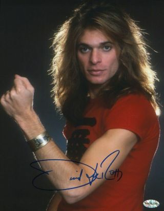 David Lee Roth,  ‘i’m Just A Gigolo’ & ‘van Halen’ - Signed 8x10 Photo With