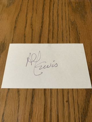 Al Lewis “grandpa” From The Munsters Autograph Index Card