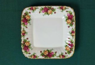 Royal Albert Royal Doulton Old Country Roses Stamped 1962 Square Tray