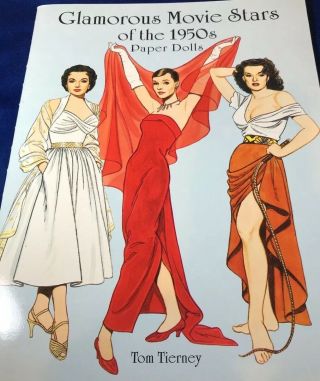 Tom Tierney Paper Doll Book Glamorous Movie Stars Of The 1950 