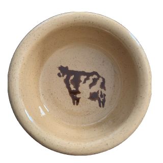 Nicholas Mosse Pottery,  3” Trinket Dish With Cow On Bottom Inside,  Ireland
