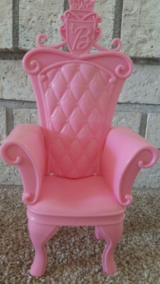 Mattel Barbie Swan Lake Pink Castle Throne Chair