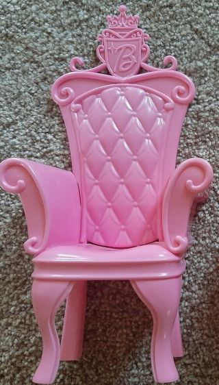 Mattel Barbie Swan Lake Pink Castle Throne Chair 3