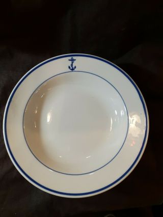 Shenango China Us Navy Mess Officer Wardroom - Large Rim Soup Bowl