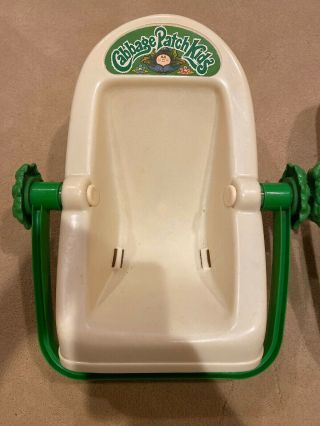 2 Vintage 1983 Coleco Cabbage Patch Kids 3Position Rocking Baby Carrier Car Seat 3