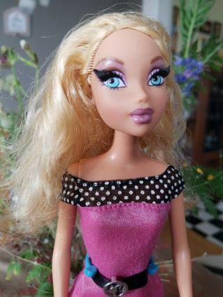 Barbie My Scene Kennedy Doll Blonde Highlighted Curly Hair Rooted Eyelashes Lash 3