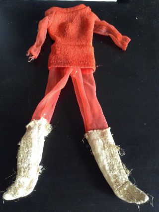 Vintage Live Action Pj Barbie Doll Outfit