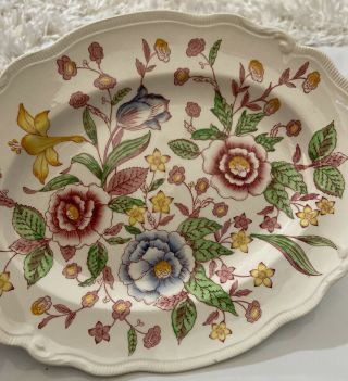 Vintage Johnson Bros England English Bouquet 12” Oval Serving Plate Platter