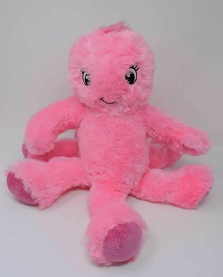 Build A Bear Pink Octopus Oodles Under The Sea 17 " Soft Toy Stuffed Animal Babw