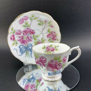 Royal Albert Flower Of The Month Series Roses 6 Teacup & Saucer Uk Tea Cup