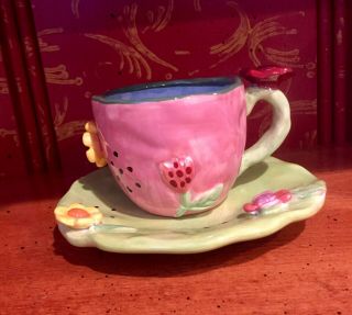 Mary Rose Young Red Carpet Studios Quite Contrary Cup & Saucer