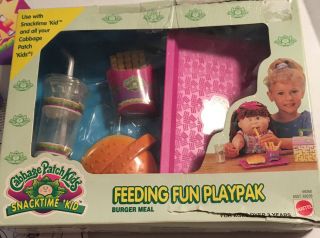 Cabbage Patch Kids Feeding Fun Playpak 1996 Burger Meal