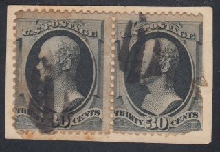 Tdstamps: Us Stamps Scott 190 30c Hamilton On Piece,  Pair