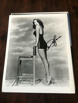 Abbe Lane Sexy Pinup 8x10 Signed Photo Autograph Picturesd