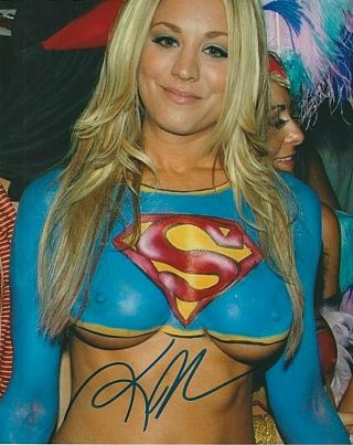 Kaley Cuoco Autographed Signed 8x10 Photo Supergirl The Big Bang Theory Reprint