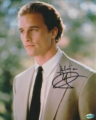 Matthew Mcconaughey,  Actor,  ‘dazed And Confused’,  Signed 8x10 Photo With