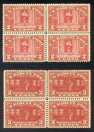 U.  S.  Q2 - 3 Blocks - 1913 2 - 3c Parcel Post ($106)