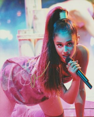 Ariana Grande Signed Autographed 8x10 Photo Print Pop Sexy Concert Reprint