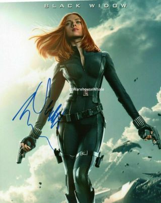 Scarlett Johansson Autographed Signed 8x10 Photo (black Widow Avengers) Reprint
