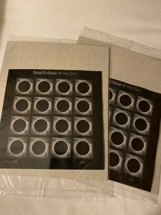 Lot 32 Total Eclipse Of The Sun U.  S.  Forever Stamps