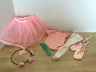18 Inch Doll Clothes Pink Ballet Outfit Tutu Shoes Tights Fits American Girl
