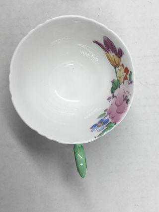 Floral Tea Cup & Saucer Crown Staffordshire England Fine Bone China 3