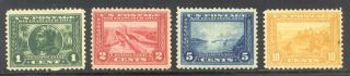 U.  S.  397 - 400 - 1913 1c - 10c Pan - Pacific ($206)