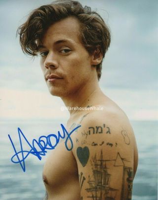 Harry Styles Shirtless Autographed Signed 8x10 Photo (one Direction) Reprint