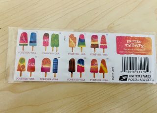 Usps Frozen Treats Stamps (1 Pack Of 20)