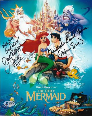 Disney Little Mermaid Benson & Barnes Signed Ariel & Eric 8x10 Photo Reprint