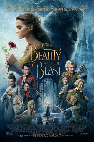 " Beauty And The Beast ".  Classic 2017 Family Movie Poster Various Sizes