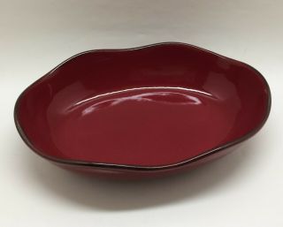 Southern Living At Home Red Cinnabar 11 " Oval Baking Bowl Server