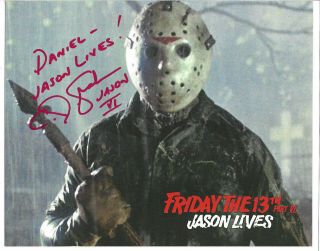 C.  J.  Graham Authentic Signed 8x10 Photo Autographed,  Friday The 13th 6,  Jason