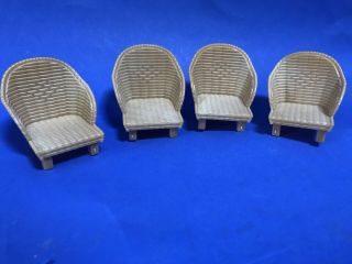 Sylvanian Families Calico Critters Set Of Four Conservatory Chairs House Hotel