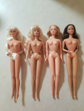 Nude Barbies For Ooak Dolls Blonde Brunette Disney Holiday 90s Caucasian