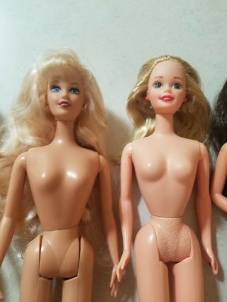 Nude Barbies For Ooak dolls blonde brunette disney holiday 90s caucasian 3