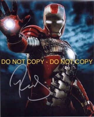 Robert Downey Jr,  Ironman,  Hand Signed 8x10 Photo W/coa