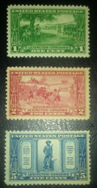 Travelstamps: 1925 Us Stamps Scott S 617 - 19 Og,  Mnh/ Very Lightly Hinged