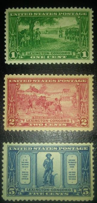 Travelstamps: 1925 US Stamps Scott s 617 - 19 og,  mnh/ very lightly hinged 2