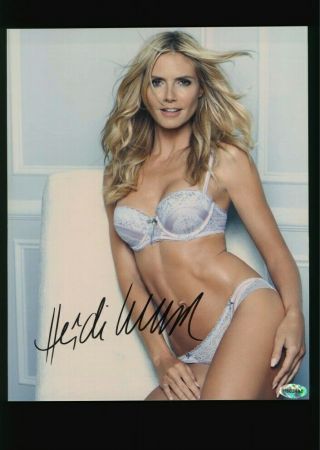 Heidi Klum Hand Signed 8x10 Autographed Photo With