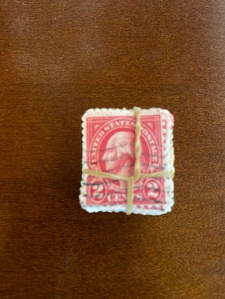 Vintage Stamp,  United States Red George Washington 2 Cent 93 Stamps