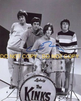 Dave Davies,  Lead Guitarist,  The Kinks,  Hand Signed 8x10 Photo W/coa