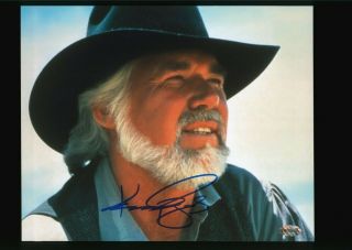 Kenny Rogers,  Actor,  Singer ‘we Are The World’ Signed 8x10 Photo With