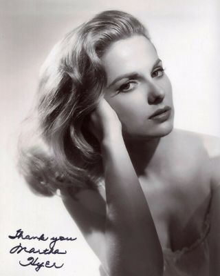 Martha Hyer Signed 8x10 Auto Autograph Legendary Actress Some Came Running